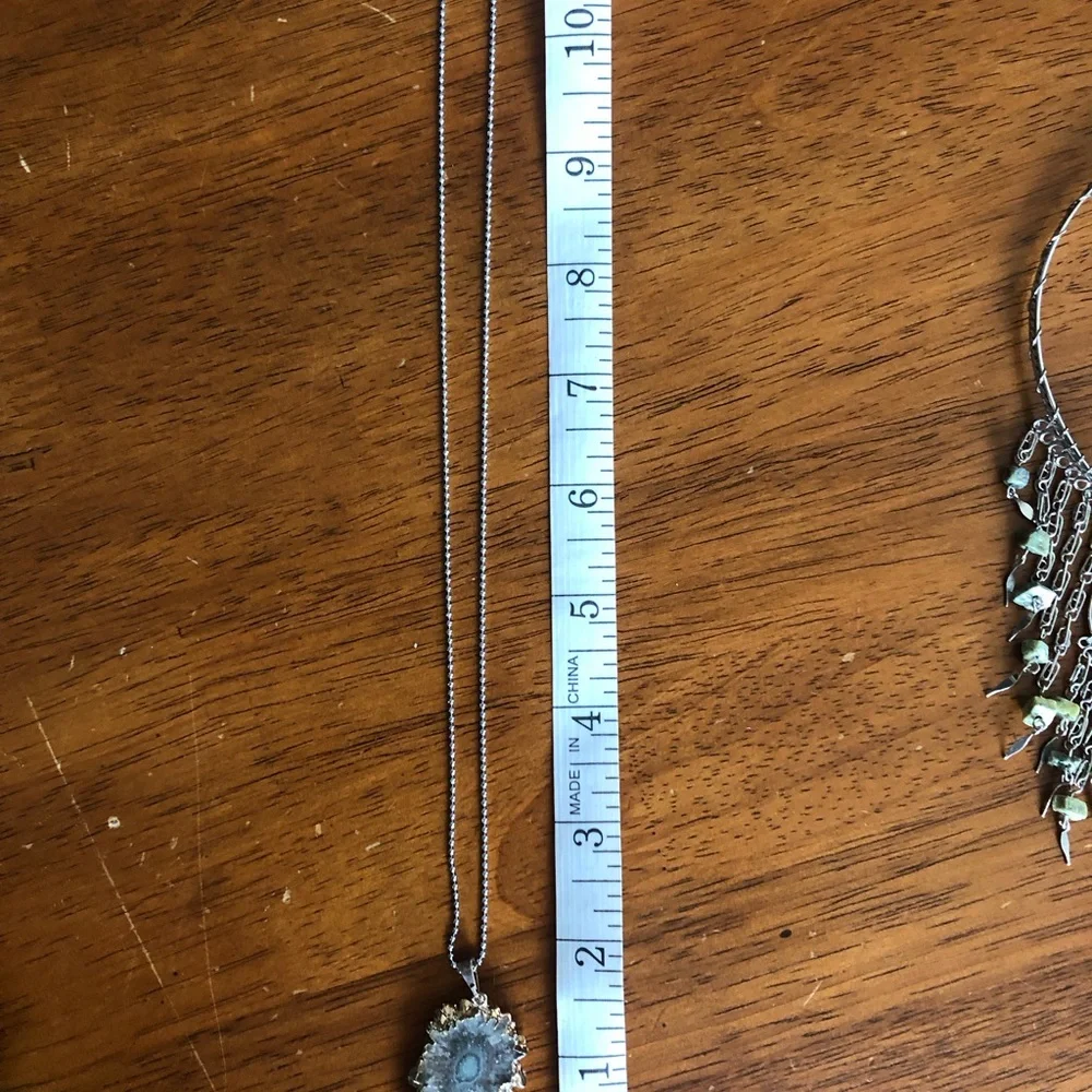 Raw Amethyst Necklace NWOT - Picture 4 of 6